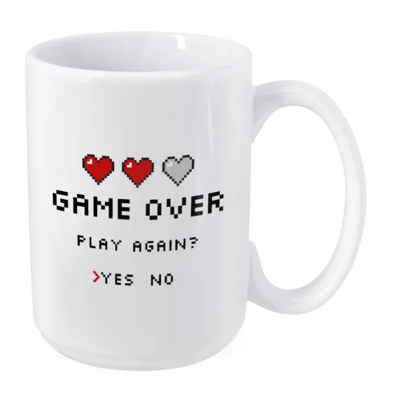 GAME OVER, Play again? YES - NO — 1
