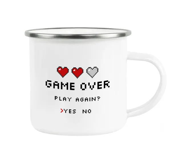 GAME OVER, Play again? YES - NO — 1