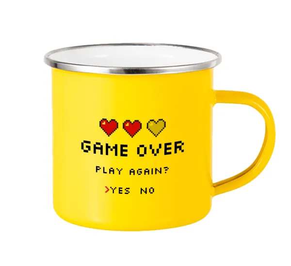 GAME OVER, Play again? YES - NO — 1