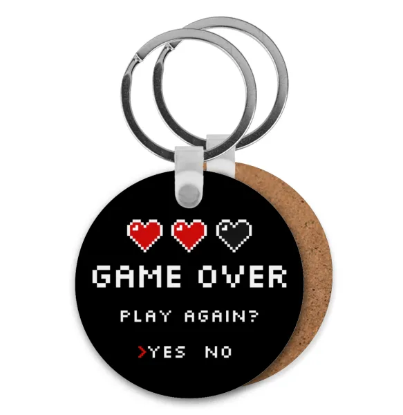 GAME OVER — Ξύλινο στρογγυλό