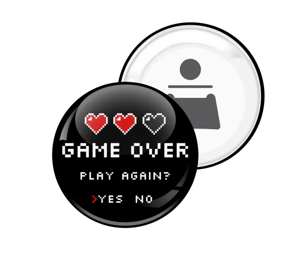 GAME OVER — Μαγνητάκι & Ανοιχτήρι (5.9cm)