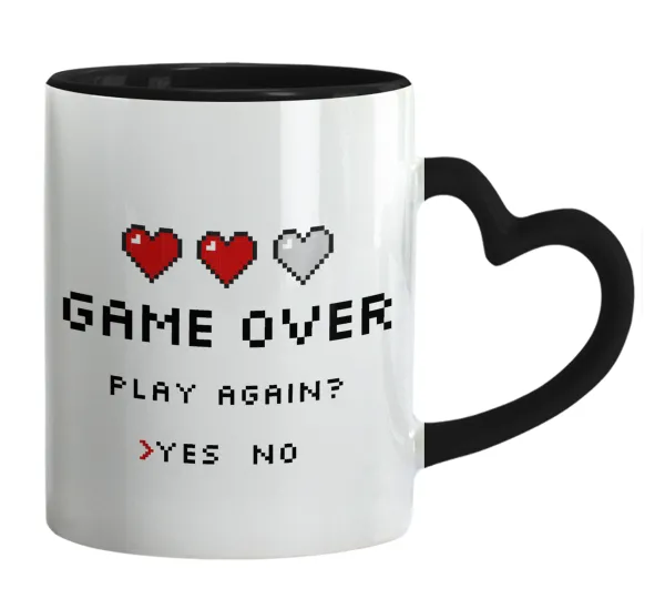 GAME OVER, Play again? YES - NO — 1