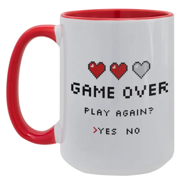 GAME OVER, Play again? YES - NO — 1