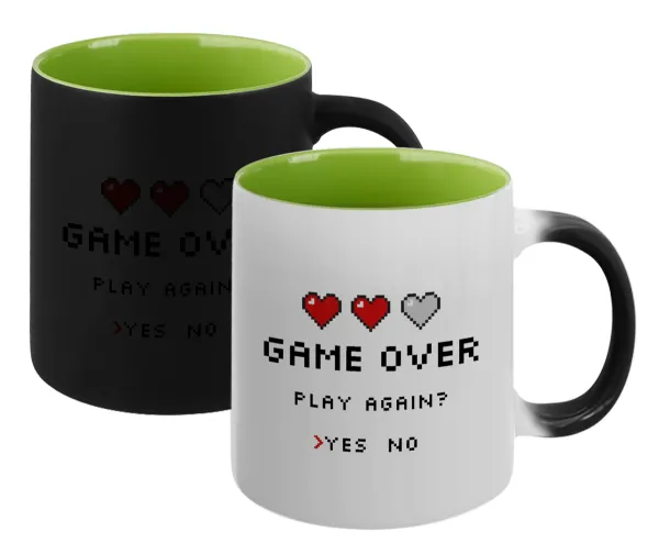 GAME OVER, Play again? YES - NO — 1
