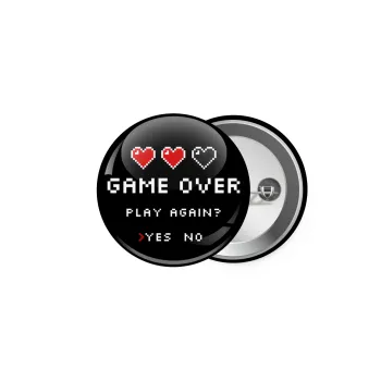 GAME OVER, Play again? YES - NO, Κονκάρδα παραμάνα 5cm