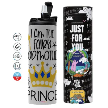 I am the fairy Godmother of the Prince, Tumbler stainless steel GREY 600ml