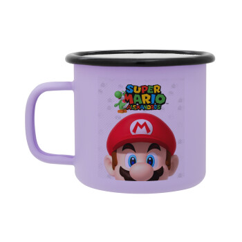 Super mario head, Κούπα Μεταλλική εμαγιέ ΜΑΤ Light Pastel Purple 360ml