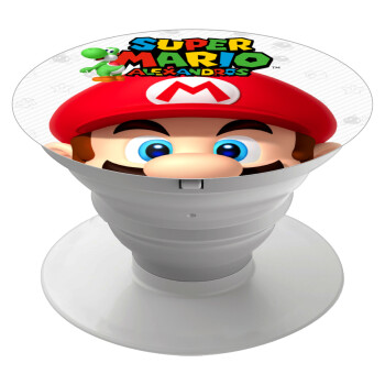 Super mario head, Phone Holders Stand  Λευκό Βάση Στήριξης Κινητού στο Χέρι