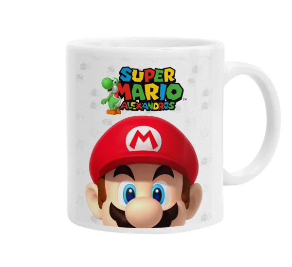 Super mario head — Κούπα, κεραμική, 330ml