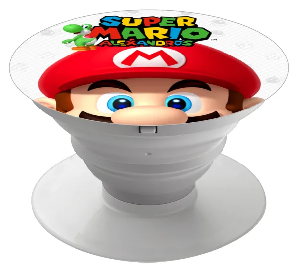 Super mario head — Phone Holders Stand  Λευκό Βάση Στήριξης Κινητού στο Χέρι