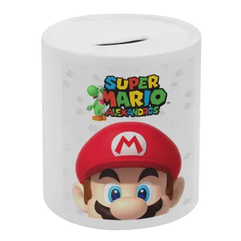 Super mario head, Κουμπαράς πορσελάνης με τάπα