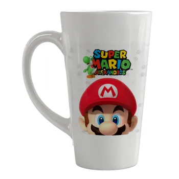 Super mario head, Κούπα κωνική Latte Μεγάλη, κεραμική, 450ml