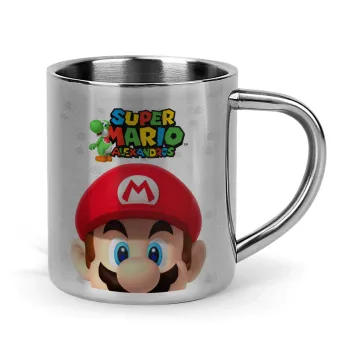 Super mario head, Mug Stainless steel double wall 300ml