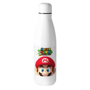 Super mario head, Μεταλλικό παγούρι θερμός (Stainless steel), 500ml