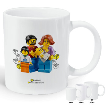 Τύπου Lego family, Κούπα Giga, κεραμική, 590ml