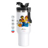 Mega Stainless steel Tumbler with lid, double wall 1,2L