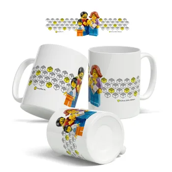 Τύπου Lego family, Κούπα, κεραμική, 330ml