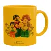 Ceramic coffee mug yellow, 330ml