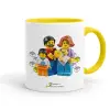 Mug colored yellow, ceramic, 330ml