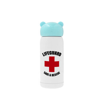 Lifeguard Save & Rescue, Γαλάζιο ανοξείδωτο παγούρι θερμό (Stainless steel), 320ml