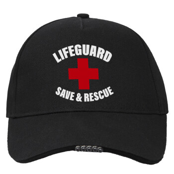 Lifeguard Save & Rescue, Work & Activity LED Light Cap – Perfect for Night & Low Light Conditions (100% COTTON, ADULT, UNISEX)