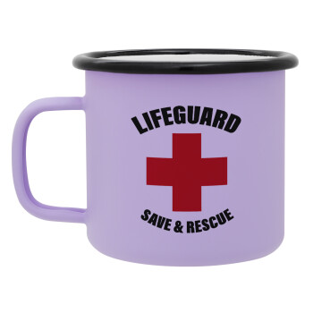 Lifeguard Save & Rescue, Κούπα Μεταλλική εμαγιέ ΜΑΤ Light Pastel Purple 360ml