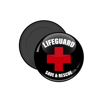 Lifeguard Save & Rescue, Μαγνητάκι ψυγείου στρογγυλό διάστασης 5cm