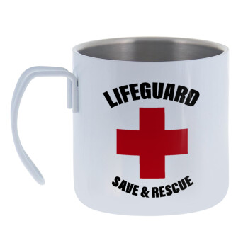 Lifeguard Save & Rescue, Mug Stainless steel double wall 400ml