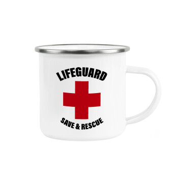 Lifeguard Save & Rescue, Κούπα Μεταλλική εμαγιέ λευκη 360ml
