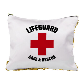 Lifeguard Save & Rescue, Τσαντάκι νεσεσέρ με πούλιες (Sequin) Χρυσό