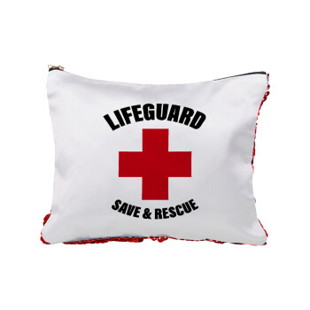 Lifeguard Save & Rescue, Τσαντάκι νεσεσέρ με πούλιες (Sequin) Κόκκινο
