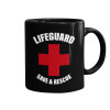 Mug black, ceramic, 330ml