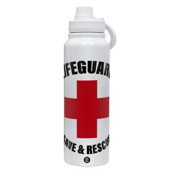 Lifeguard Save & Rescue, Θερμός 1L Ανοξείδωτο με Βάση Κινητού & Διπλά Τοιχώματα