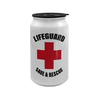 Lifeguard Save & Rescue, Κούπα ταξιδιού μεταλλική με καπάκι (tin-can) 500ml