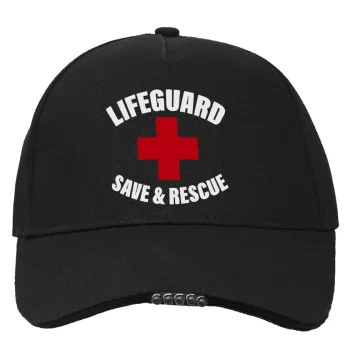 Lifeguard Save & Rescue, Καπέλο Εργασίας & Δραστηριοτήτων με LED Φως - Ιδανικό για Νύχτα & Χαμηλό Φωτισμό (100% ΒΑΜΒΑΚΕΡΟ, ΕΝΗΛΙΚΩΝ, UNISEX)