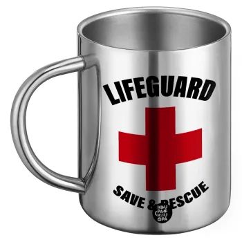 Lifeguard Save & Rescue, Ανοξείδωτη Μεταλλική Κούπα 450ml - Διπλού Τοιχώματος