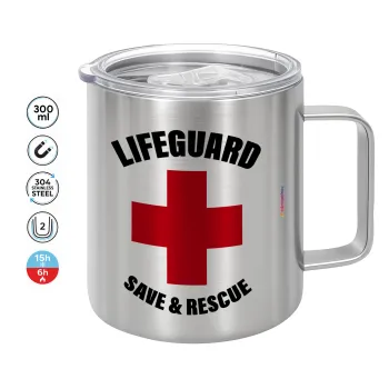 Lifeguard Save & Rescue, Mug Stainless steel double wall 300ml