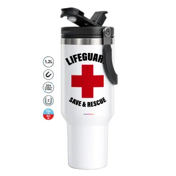 Lifeguard Save & Rescue, Mega Stainless steel Tumbler with lid, double wall 1,2L