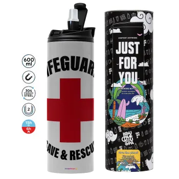 Lifeguard Save & Rescue, Tumbler stainless steel GREY 600ml