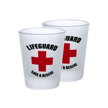 Lifeguard Save & Rescue, Σφηνοπότηρα γυάλινα 45ml του πάγου (2 τεμάχια)
