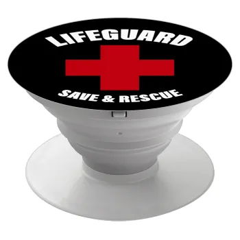 Lifeguard Save & Rescue, Phone Holders Stand  White Hand-held Mobile Phone Holder