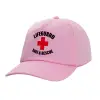 Adult Baseball Cap, 100% Cotton, PINK (COTTON, ADULT, UNISEX, ONE SIZE)