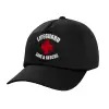 Adult Baseball Cap, 100% Cotton, Black (COTTON, ADULT, UNISEX, ONE SIZE)