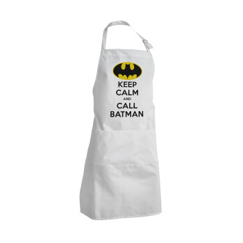 KEEP CALM & Call BATMAN, Ποδιά Σεφ Ολόσωμη Ενήλικων (με ρυθμιστικά και 2 τσέπες)