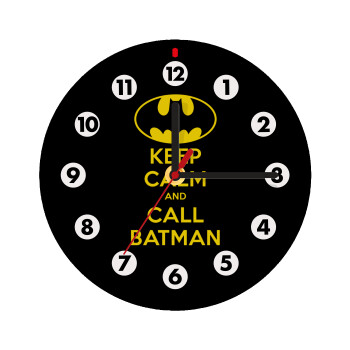 KEEP CALM & Call BATMAN, Wooden wall clock (20cm)