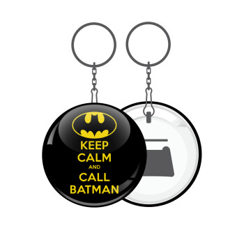 KEEP CALM & Call BATMAN, Μπρελόκ μεταλλικό 5cm με ανοιχτήρι