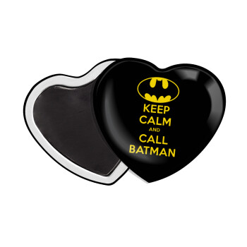 KEEP CALM & Call BATMAN, Μαγνητάκι καρδιά (57x52mm)