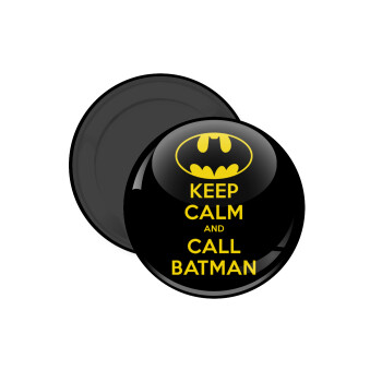 KEEP CALM & Call BATMAN, Μαγνητάκι ψυγείου στρογγυλό διάστασης 5cm