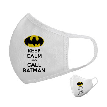KEEP CALM & Call BATMAN, Μάσκα υφασμάτινη υψηλής άνεσης παιδική (Δώρο πλαστική θήκη)