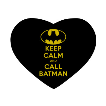 KEEP CALM & Call BATMAN, Mousepad heart 23x20cm